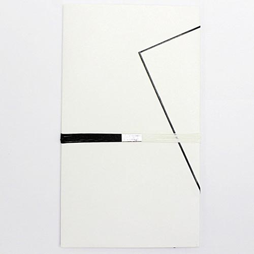 仏金封 黒白7本斜折字なし