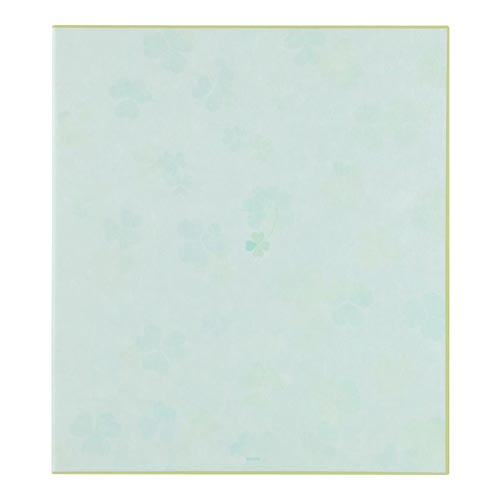 カラー色紙 二つ折り クローバー柄