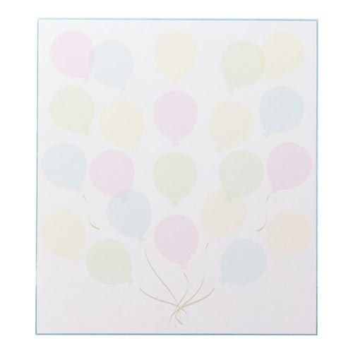 カラー色紙 シール付 半透明 風船柄