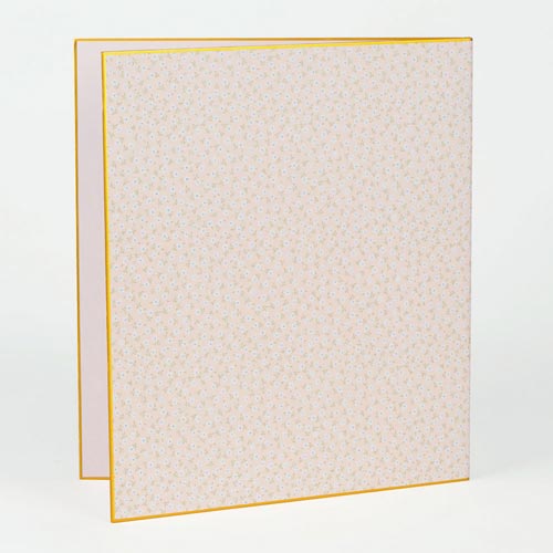 カラー色紙 二つ折り 花柄 ピンク