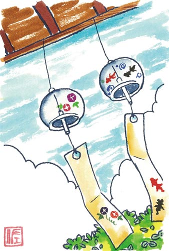 筆ペン 水彩毛筆「彩」空色 CA200−15