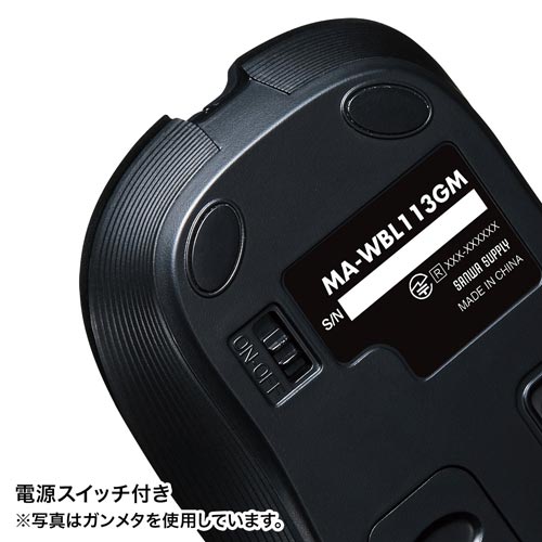 無線5ボタンブルーLEDマウス レッド
