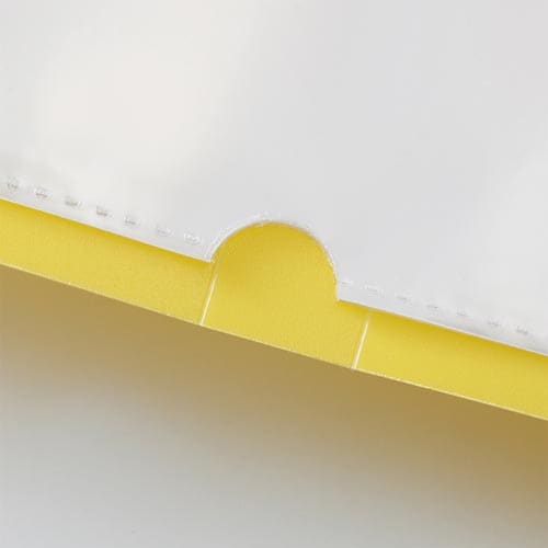 クリヤーブック 2つ折り 5P キミドリ