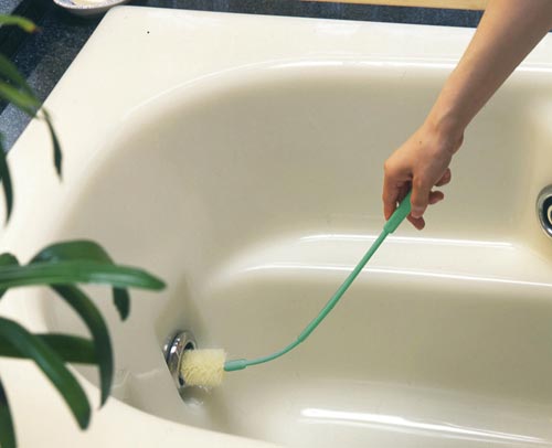 バスパイプ洗い