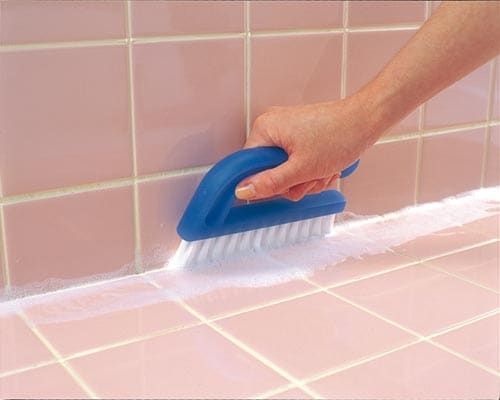 TK タイル目地ブラシ クリアブルー