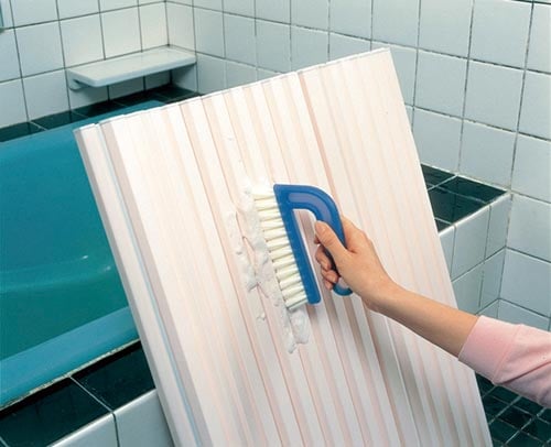 TK タイル目地ブラシ クリアブルー