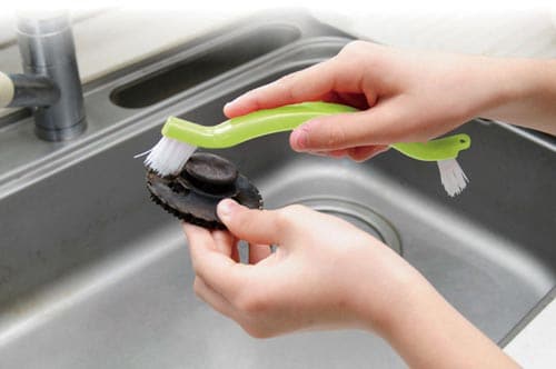 レンジまわりブラシ グリーン