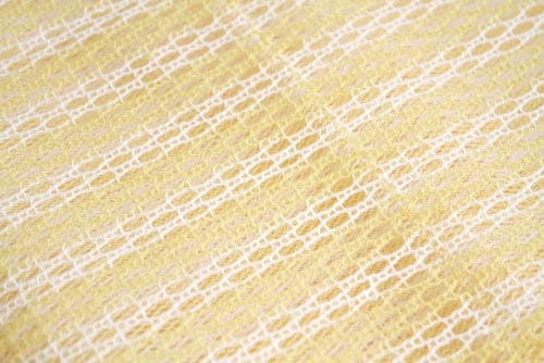 天然綿のボディタオル イエロー