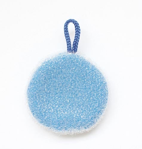 洗面台洗いタワシ ブルー