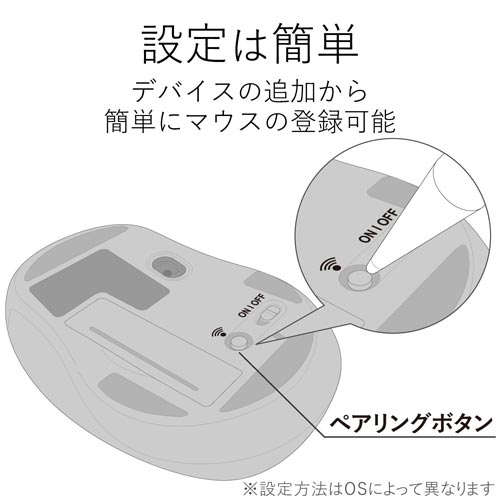 BlueLED Bluetoothマウス ブラック