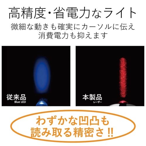 レーザーマウス 有線 5ボタン ブラック