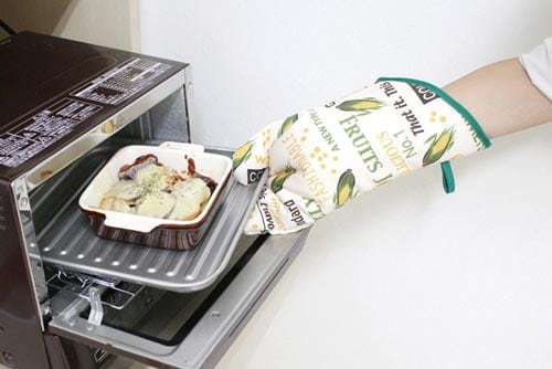 キッチンファブリックベジタブルロングミトン コーン