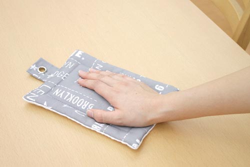 ヴィンテージ多機能なべ敷き グレー