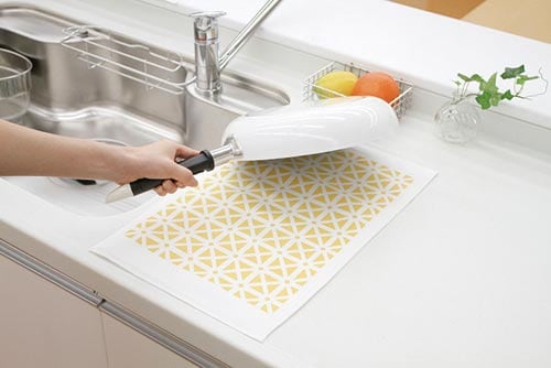銀の抗菌水切りマットkiriko イエロー