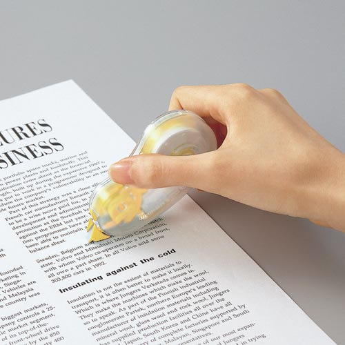 修正テープ ホワイパーエコ 4mmイエロー本体5個