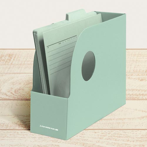 ダンボックス A4横 背幅100mm グリーン