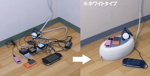 すっきり収納タップボックス ブラック