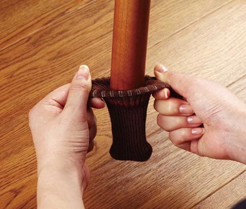 キズつきにくいテーブル脚カバー ブラウン