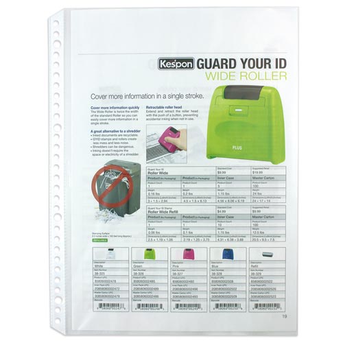 差替リフィール4、30穴1Pノングレア10枚×20