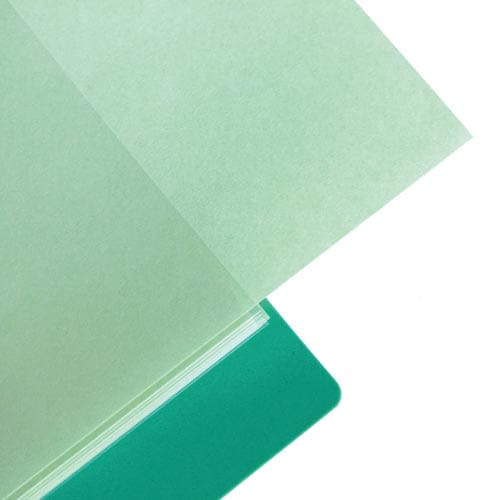 クリアーファイルエコノミー10PA4縦グリーン×5