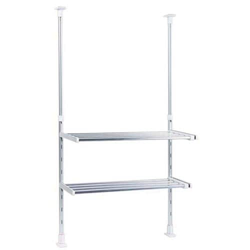 伸縮つっぱり棚2段 幅50から90cm