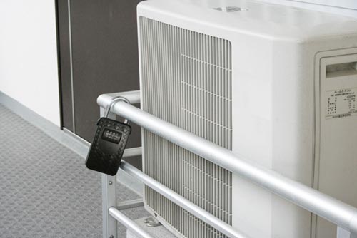 緊急開錠キー付 2WAYキーストック ブラック