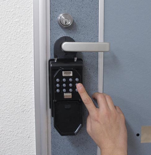 ボタン式キーストック ブラック