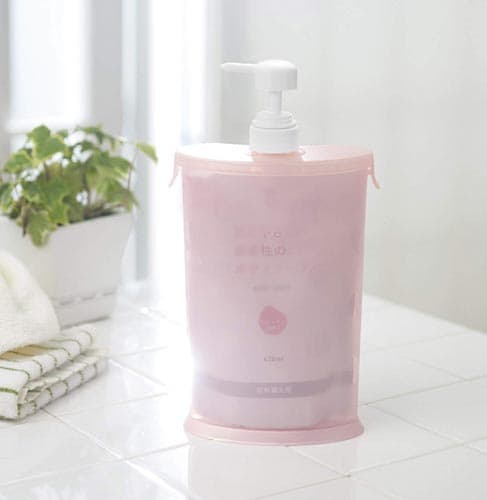 スリムna詰め替え用お手軽ポンプ ピンク