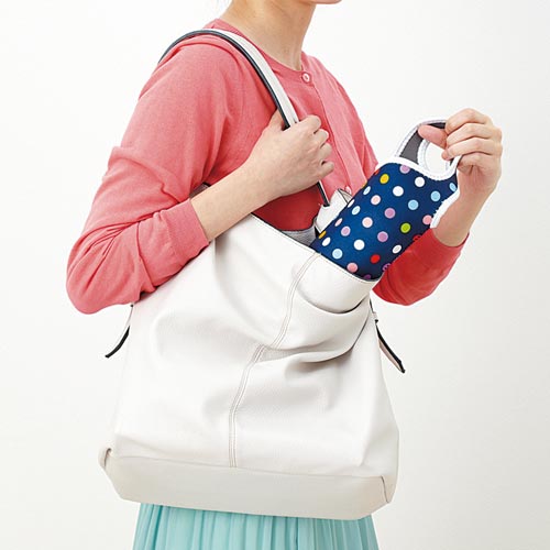 TONE ボトルカバー NAVY DOT