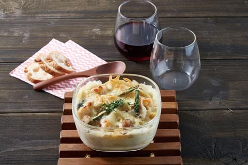 耐熱ガラス製保存容器3個セット ホワイト