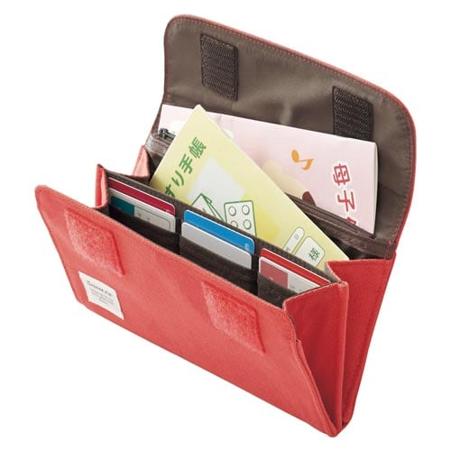 アコーディオンポーチ(S) レッド