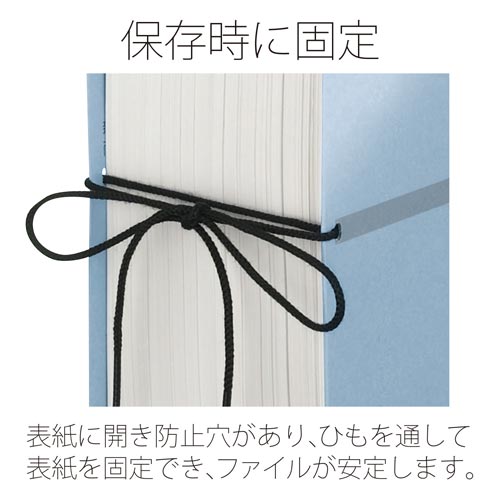 背幅伸縮FセノバスA4縦3冊+替え表紙1枚 ブルー