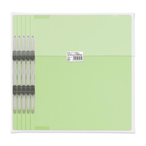 フラットファイル背補強　Ａ４縦　グリーン　１０冊