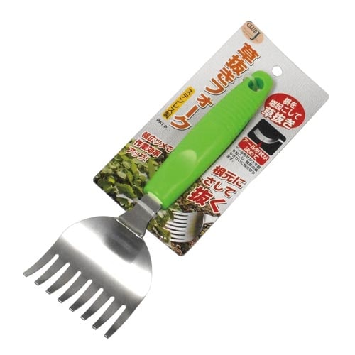 ステンレス製草抜きフォーク
