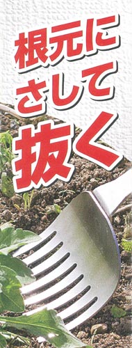 ステンレス製草抜きフォーク