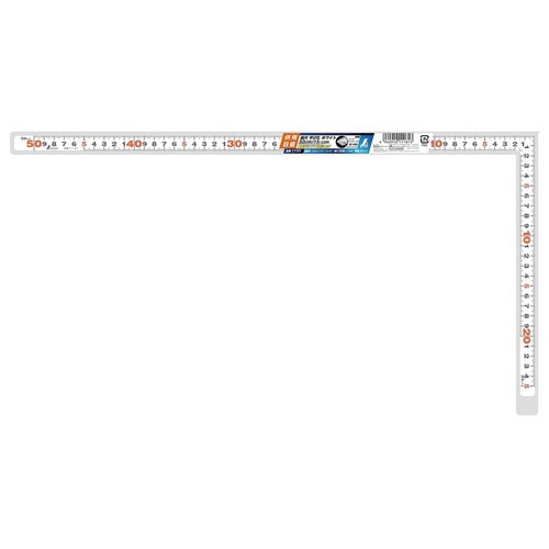 曲尺平ぴた ホワイト 50cm/1尺5寸 併用目盛