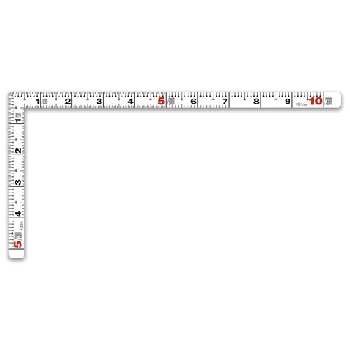曲尺平ぴた ホワイト 30cm/1尺 併用目盛