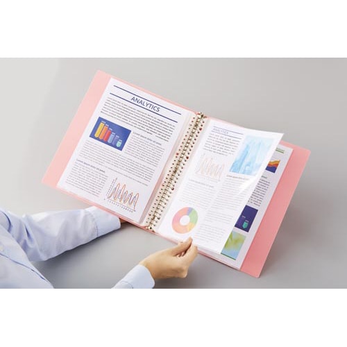 ピックアップクリヤーブック 差替式27mmピンク