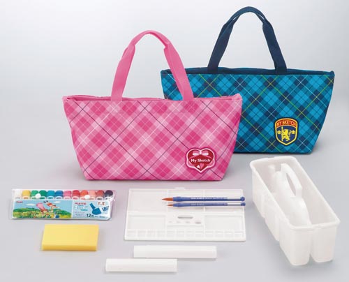 スケッチセットZST26 チェック柄ピンク