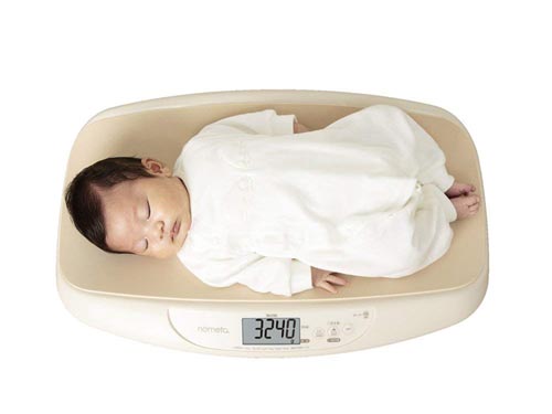 授乳量機能付ベビースケール アイボリー