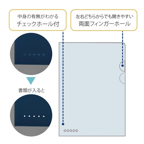 シンプルワーク ブラインドホルダーA4 ブルー