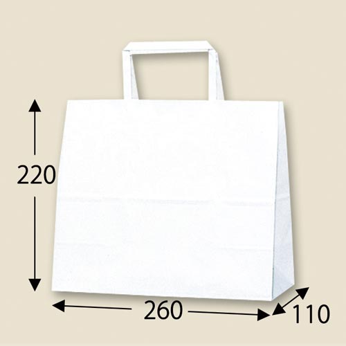 H25チャームバッグ 26−2 白無地 50枚