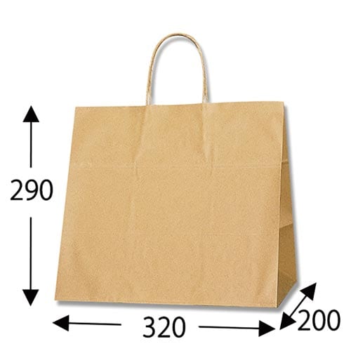 25チャームバッグ 32−4 未晒無地 50枚