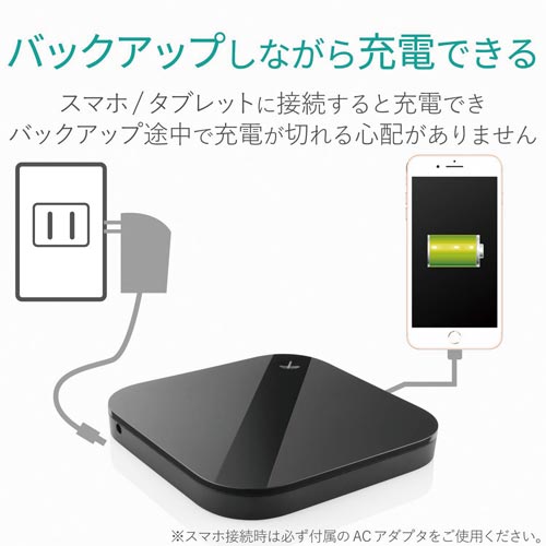 エレコム 外付バックアップハードディスク スマホ用 カウネット