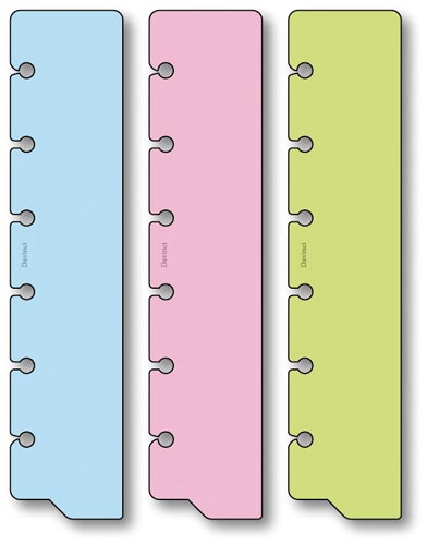 ダヴィンチ手帳用リフィルブックマークポケット×6