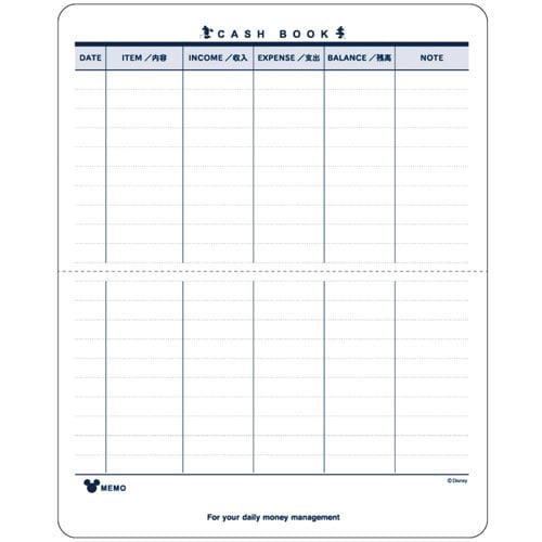 ディズニードナルド キャッシュブック通帳型手帳×5