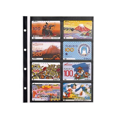 カードコレクションアルバムスペアテレカ類10枚×3