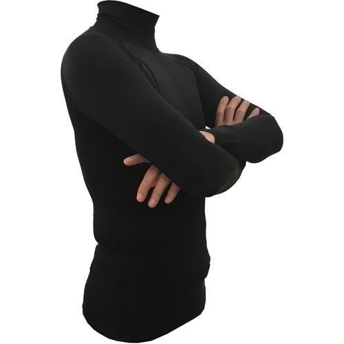 虫よけUVクールロングスリーブインナーブラックM