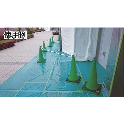 ノンスリップ養生シート グリーン