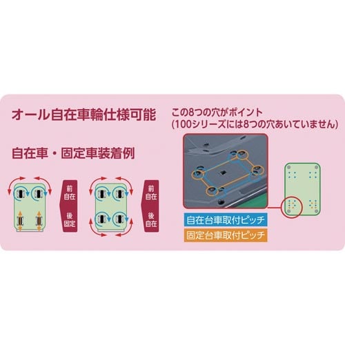 プレス台車ドンキーカート折りたたみ式ワイドハンドル